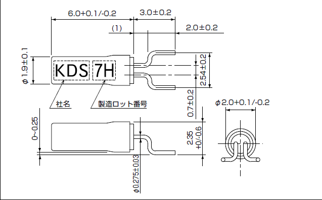 圓柱型KHZ諧振器,進(jìn)口彎腳無源晶振,SM-26F晶振